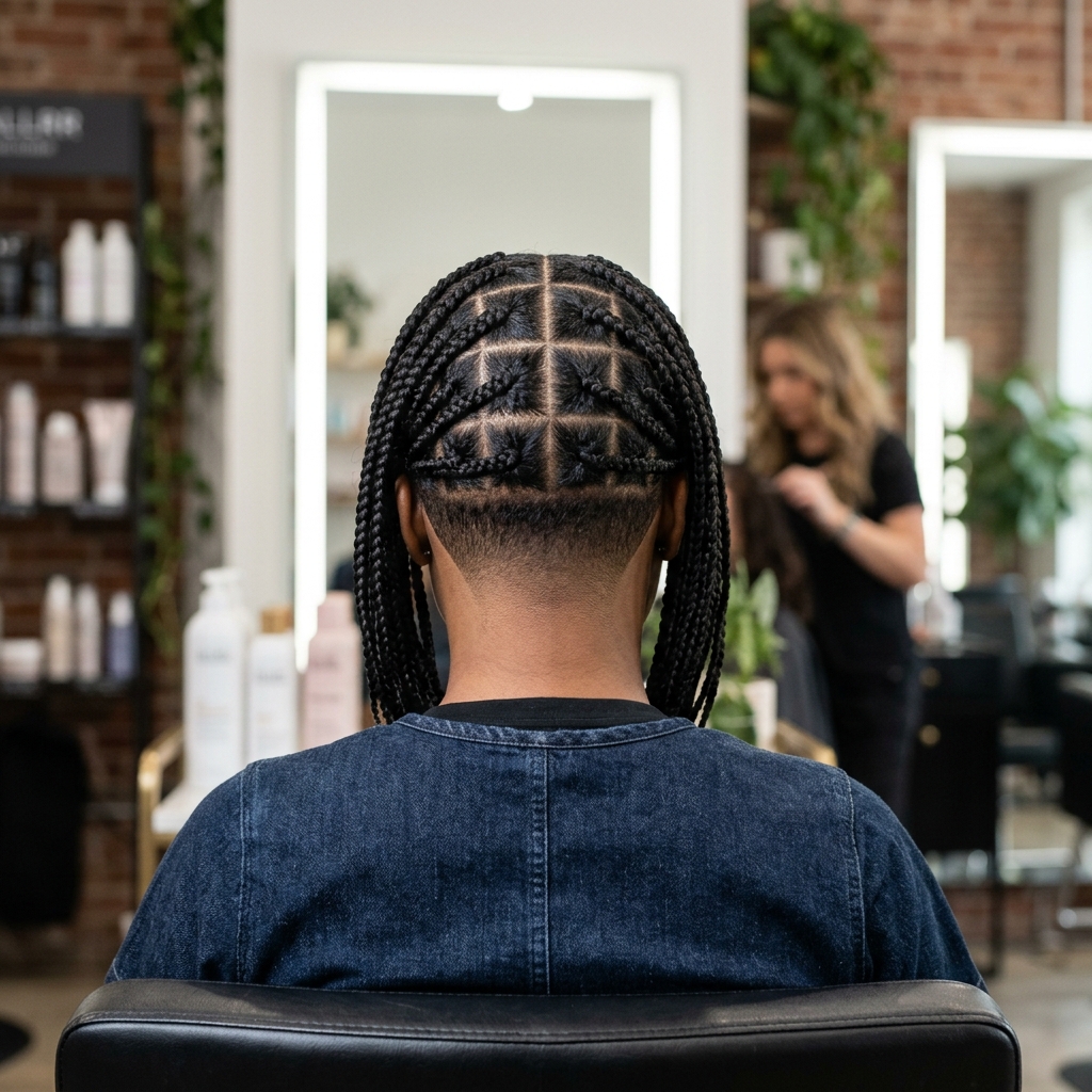 Single Braid Natural Hair
