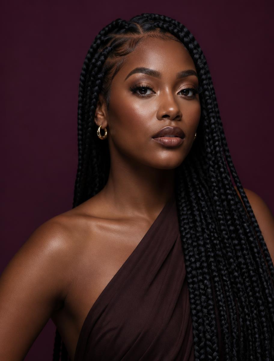 Doussou Quality Braiding Waist-Length Box Braids
